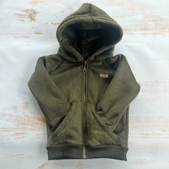 CAMPERA CORDEROY CON CORDERITO - VERDE MILITAR - comprar online