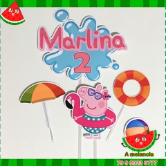 Topo de bolo peppa pig
