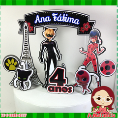 Topo de bolo Ladybug