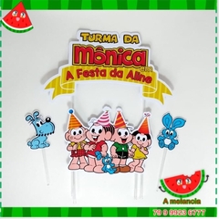 Topo de bolo turma da Mônica