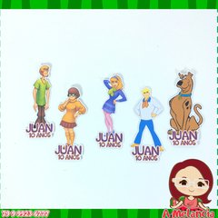 Apliques para tubetes Scooby Doo