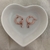 argollitas & gota de cubic acero rose