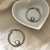 argollas clasicas con corazon cubic - comprar online