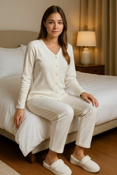pijama camisero lanilla - tienda online