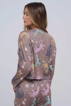 pijama gina bell brown - comprar online