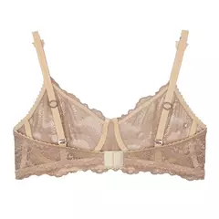 conjunto con aro y encaje camel Jesús Fernández - comprar online