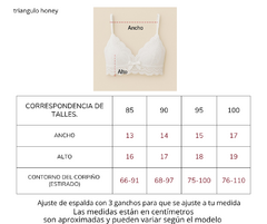CONJUNTO TRIANGULO ENCAJE HONEY - MISS BOMBAY - tienda online