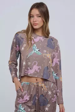pijama gina bell brown