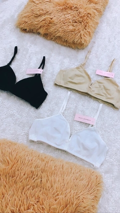 Triangulo sin aro Algodón y puntilla - Miss Bombay - comprar online