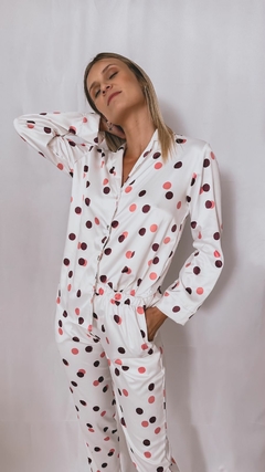 Conjunto camisero lunares - Constanza Vercelli en internet