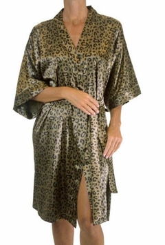 kimono raso estampado animal print