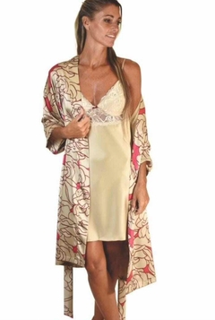 kimono raso estampado - comprar online