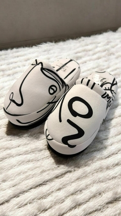 pantuflon estampado