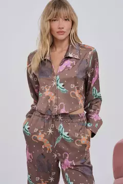 pijama helena bell brown - comprar online