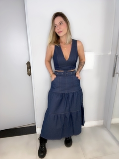 Cropped Brim Jeans - Irelde Modas