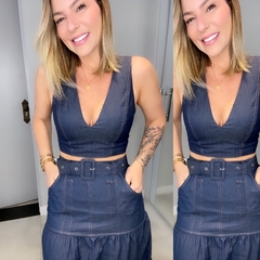 Cropped Brim Jeans