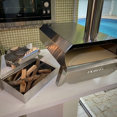 Forno EZ Oven 35 com kit Gás GLP alta pressão + Lenha + Pá de inox - loja online