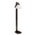 Lámpara de Pie Rustica en Madera con Tulipa de vidrio Salvavista 25cm