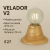 Velador V2 de Madera Paraíso con Base Torneada – 14 cm de Alto | Rosca E27 en internet