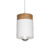 Colgante de techo 1 Luz Ø11x16 cm - Blanco o Negro | Portalámparas E27