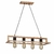Lámpara De Techo Colgante de 4 Luces en Madera Paraíso - Elegancia Natural para Tu Hogar