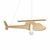 Colgante HELI de Madera Paraíso – Lámpara Infantil en Forma de Helicóptero 47 cm