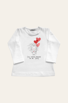 Remera Beba Corazón 1 A 3 Años