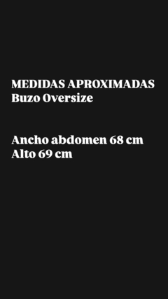Buzo Oversize Yvette - tienda online