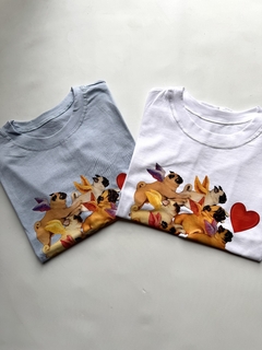 Remera Pugs gorditos