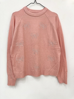 Sweater Ranglan Bow - kimchi