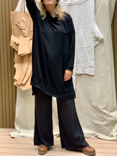 maxi sweater bolsillo