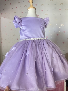 Vestido Jardim das borboletas lilas na internet
