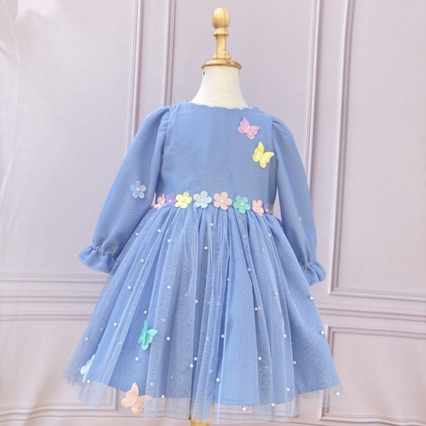 Vestido Jardim Manga Longa