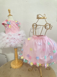 Kit romper + saia jardim - loja online