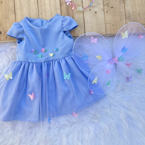 Kit Azul jardim encantado