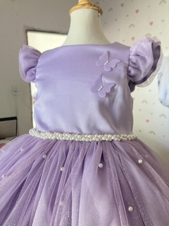 Vestido Jardim das borboletas lilas - comprar online