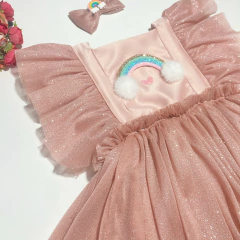 Romper nude arco íris