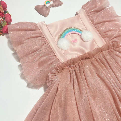 Romper nude arco íris