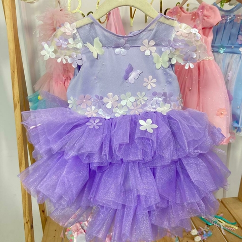 Kit romper jardim encantado lílas