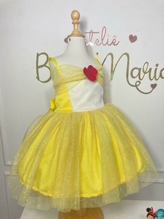 Vestido Inspiração Bela e a Fera na internet