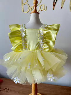 Romper Margarida Amarelo - Belamaria