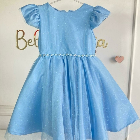 Vestido inspiração Elsa Frozen