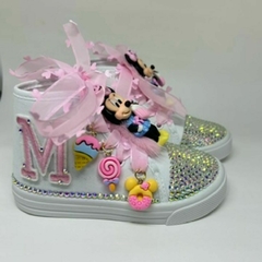 Tênis minnie confeiteira - Belamaria