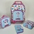 Kit Escolar mochila carrinho + lancheira + estojo triplo + porta higiene com aba