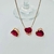 Conjunto Coração Blush DOURADO RUBELITA - comprar online