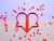 6383 Corazón con cartel - comprar online