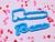 6450 Te amo en relieve 10 cm (ancho)(2 piezas)
