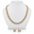 Conjunto Colar e Brincos de Coração com Zircônias Folheado – Dourado ou Prata CJ123