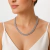 Choker Feminina Riviera com Cristais – Bijuteria Fina Dourada ou Prata CL181 na internet