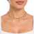 Colar Choker Folheado Dourado com Pedras Transparentes – com Extensor CL208 - comprar online